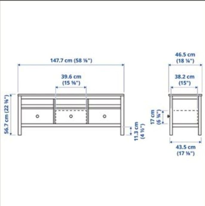 Komoda szafka RTV Ikea Hemnes