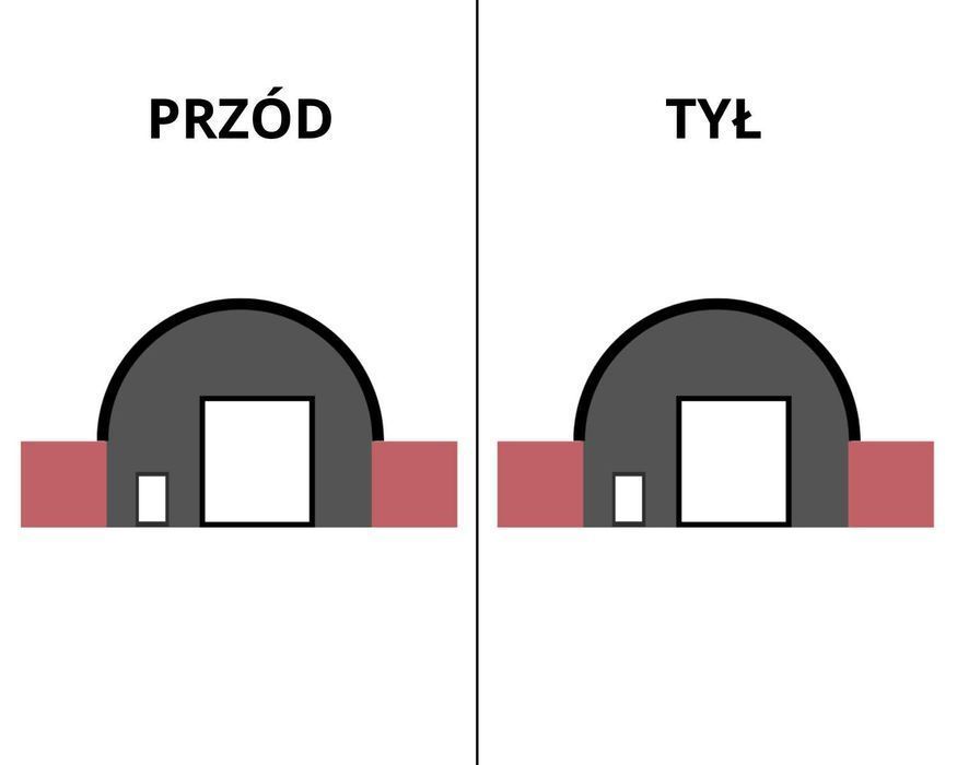 10x24m Namiot ZADASZENIE do kontenerów WEJŚCIE+WJAZD