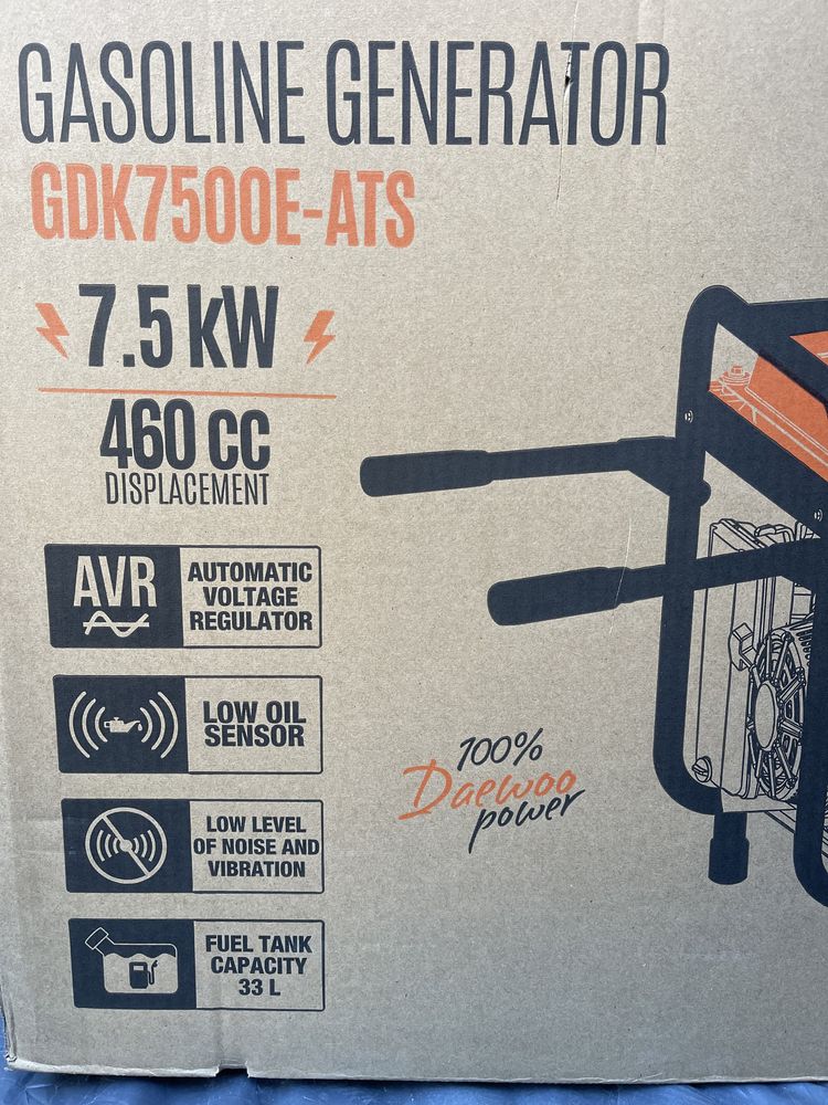 Електрогенератор Daewoo GDK7500E-ATS+АТS