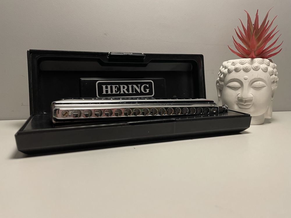 Harmonijka ustna Hering 6164 Deluxe Chromatic - zadbana, z kolekcji
