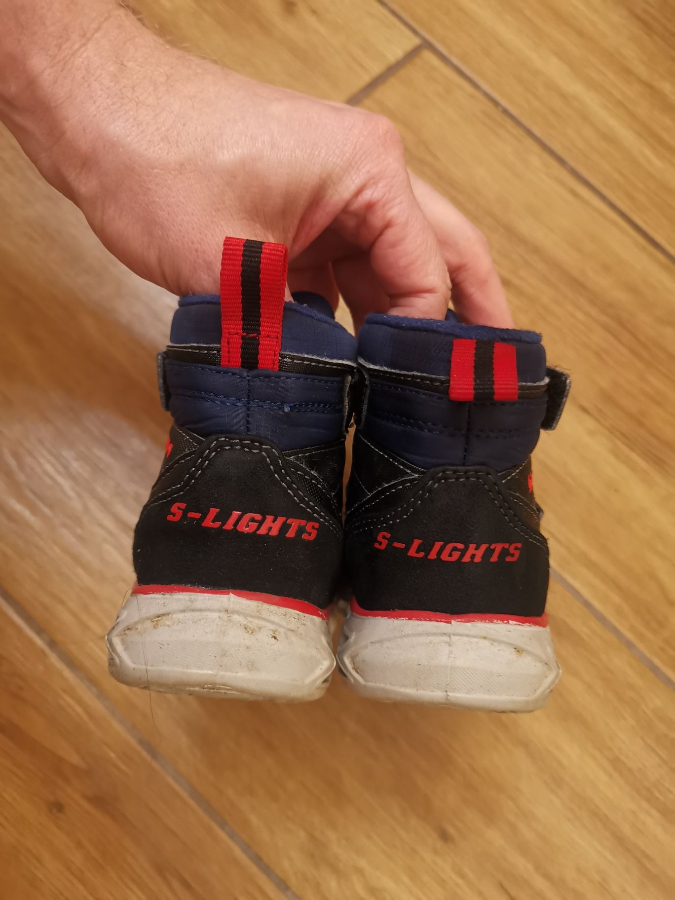 Skechers, botki, buty dziecięce 21, że światłem, 
Botki