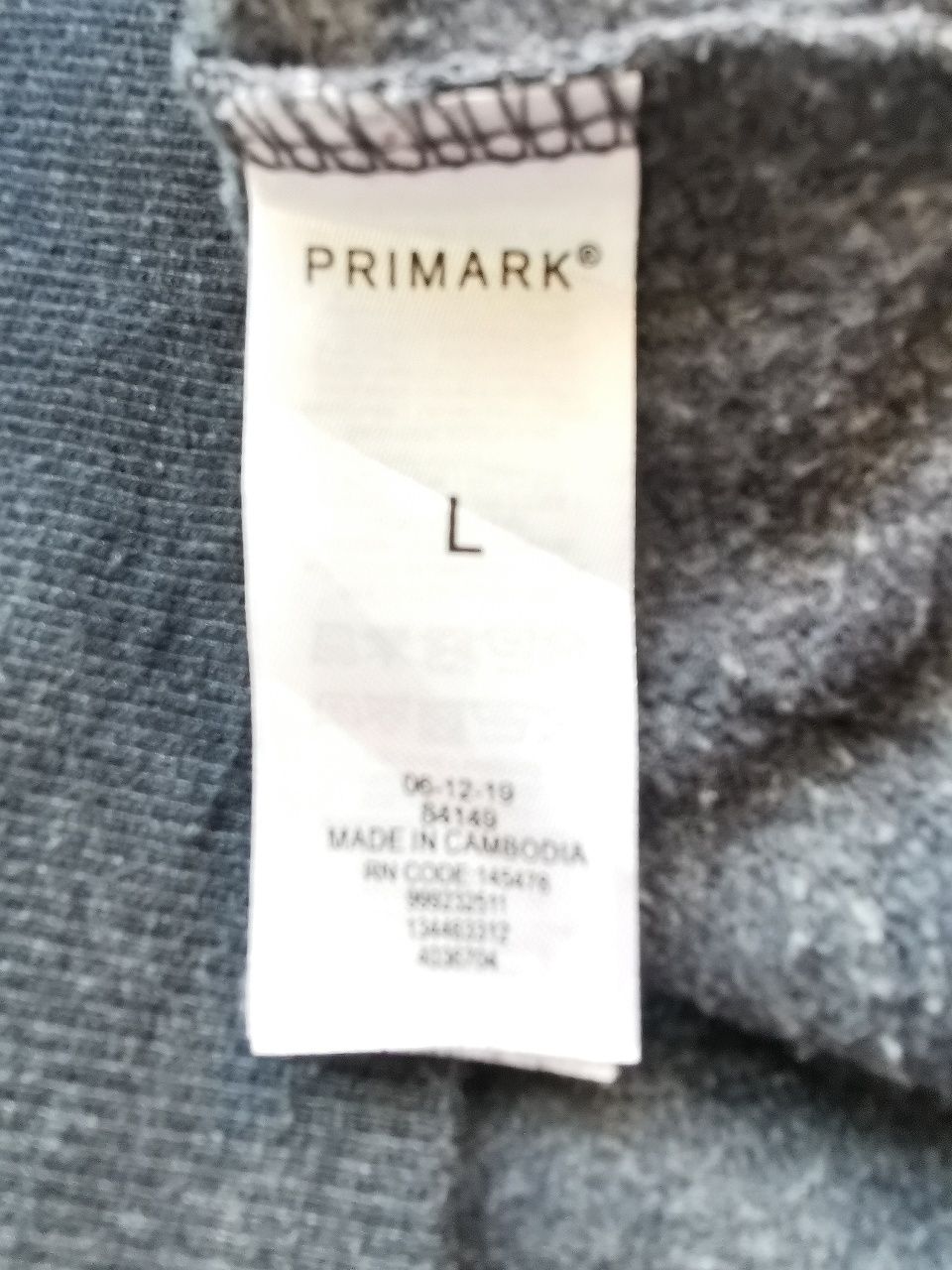 Primark szara bluza basic, rozmiar L