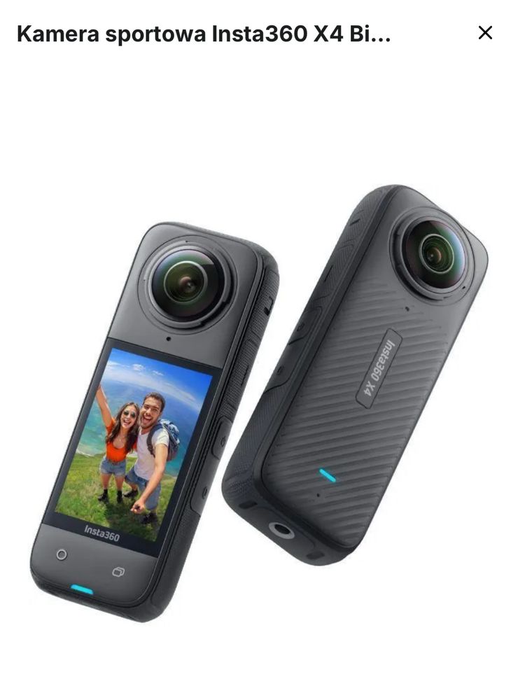 Kamera Inata 360  x4,jak nowa,zestaw Bike Bundle,karta pamieci gratis!