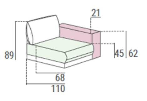 Sofá BOSTON LINEA CASA com 4 anos de utilização.
