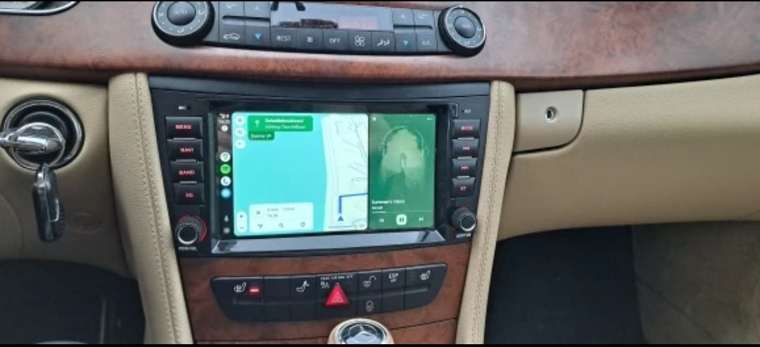 Rádio Android 12 com GPS Mercedes W211/CLS(Artigo Novo)