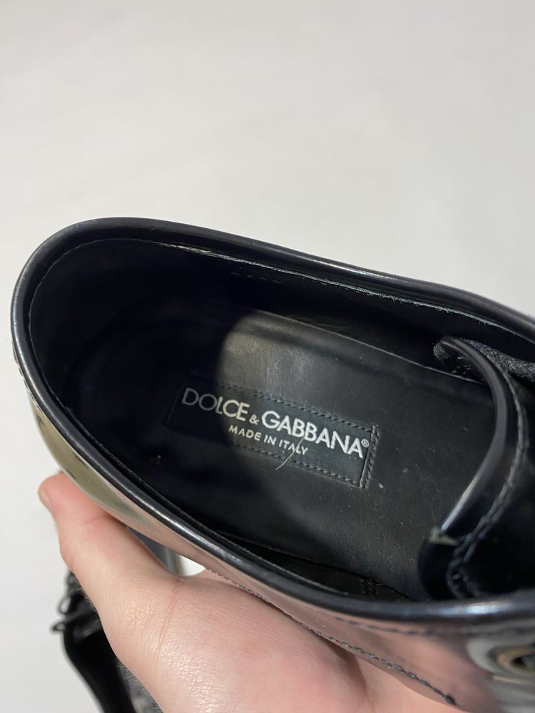 Шкіряні туфлі Dolce & Gabbana