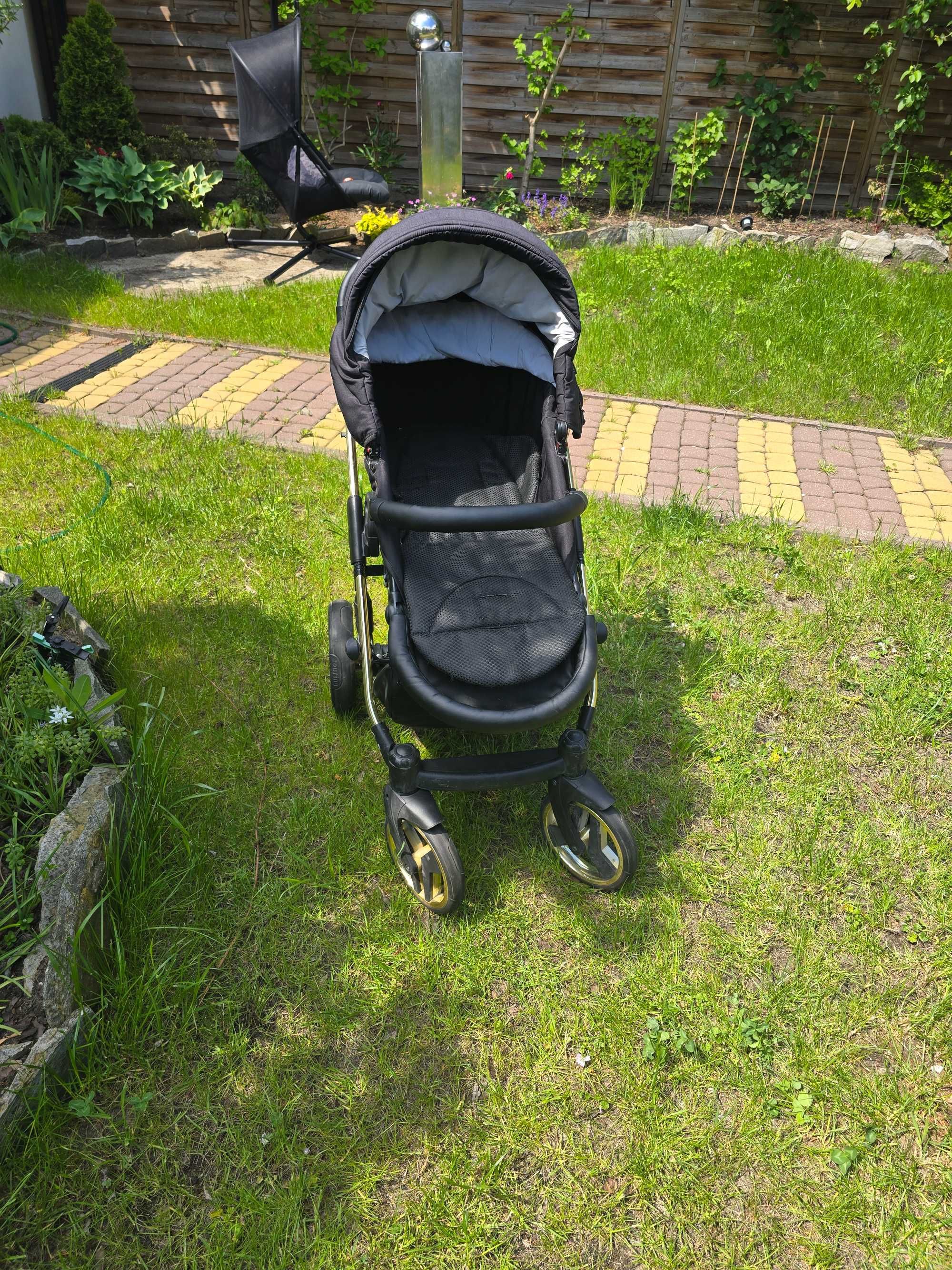 JUNAMA Diamond S LINE CZARNY Wózek 2w1