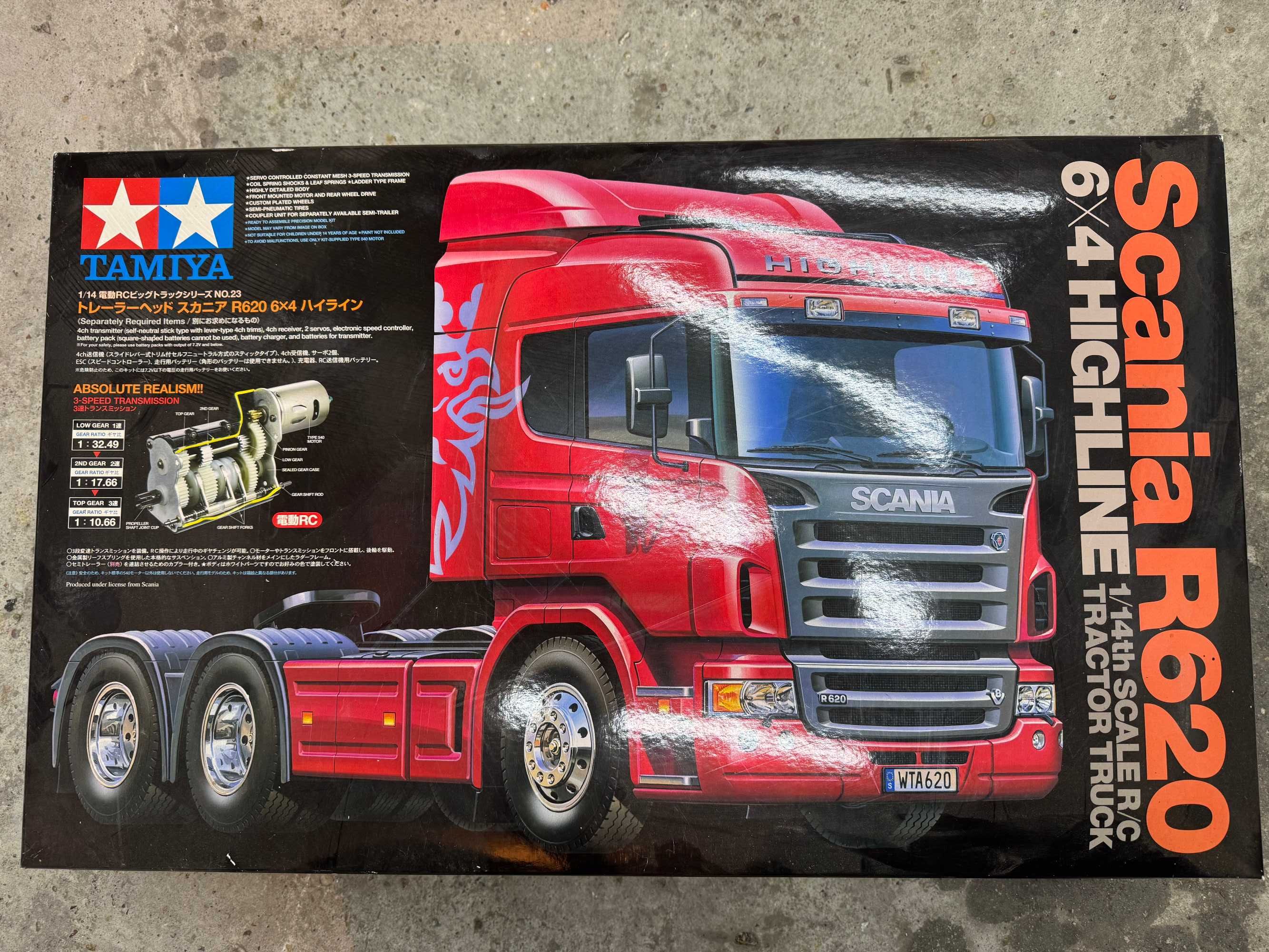 Tamiya Scania R620, MFC-03, Turnigy 9x, Ładowarka do dokończenia