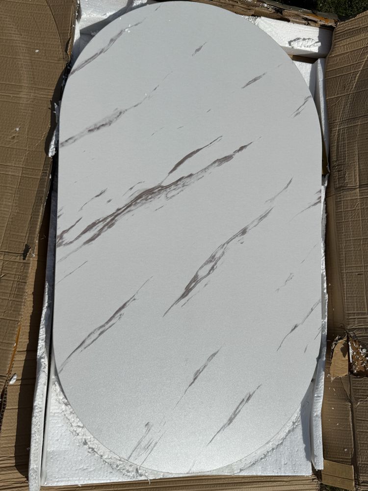 Stolik kawowy marmur złoty 60x100