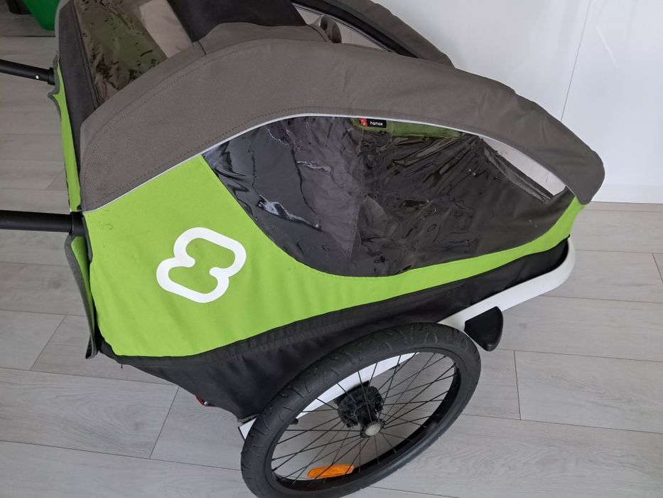 Hamax TRAVELLER TWIN Decathlon przyczepka rowerowa podwójna dwuosobowa