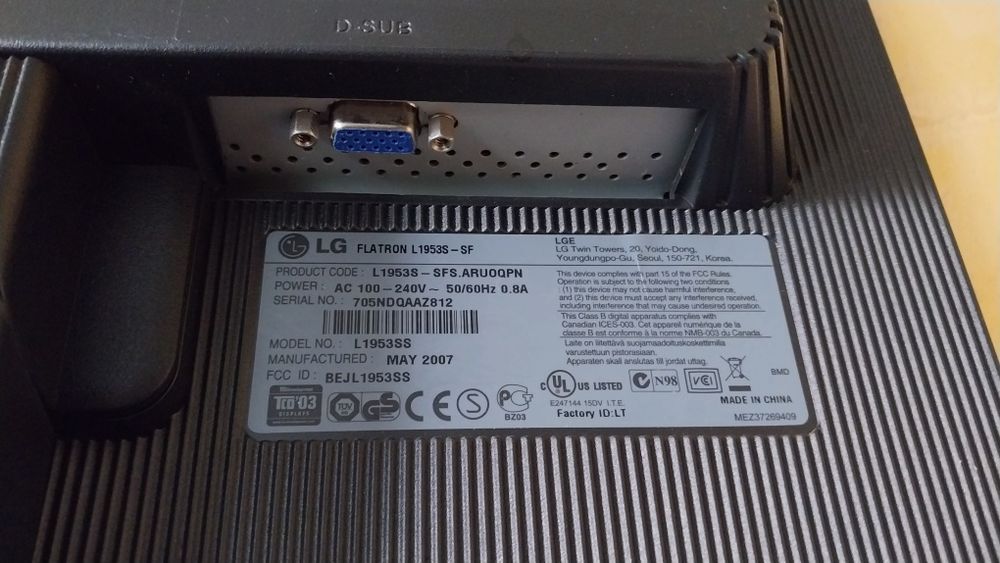 Монітор 21.5" Philips 222E2 TN FULL HD