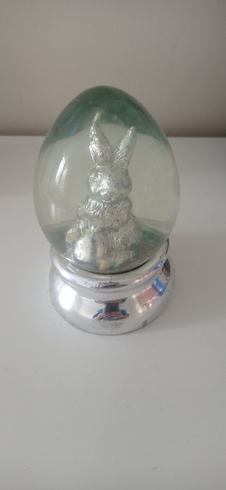 Zajączek figurka szklana