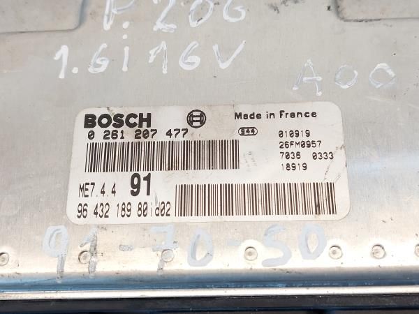 Centralina motor / ECU PEUGEOT 206 (2A/C)