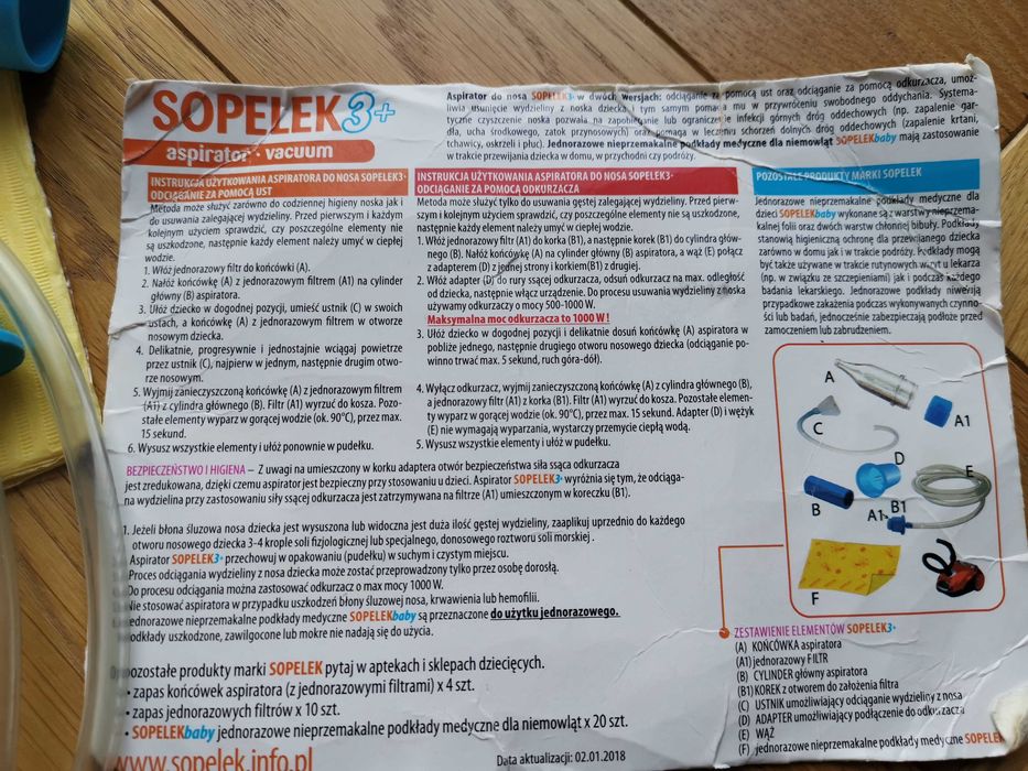 Aspirator Sopelek do nosa na katar