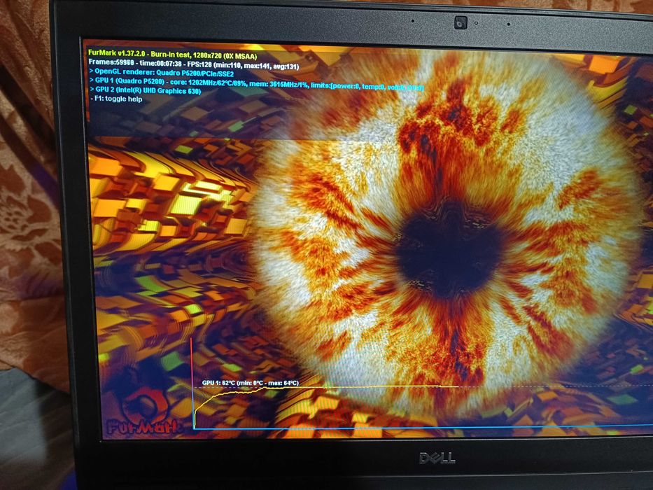 Відеокарта Nvidia Quadro P5200 16GB для Dell 7530 7540 7730 7740