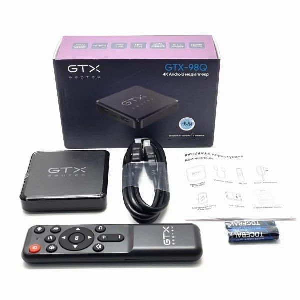 Смарт приставка Geotex GTX-98Q  2GB/16GB + передплата YouTV 12+1 місяц