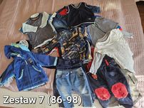 Zestaw 41 szt. Paka ubrań chłopięcych 86-98