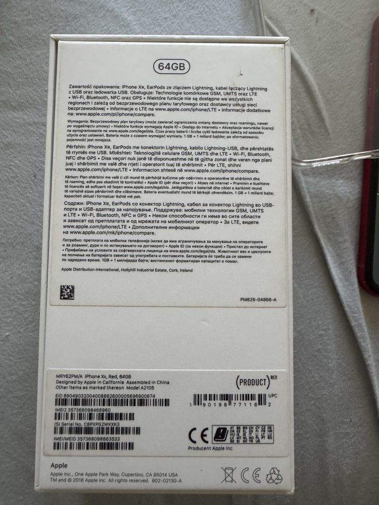 Iphone xr 64gb czerwony