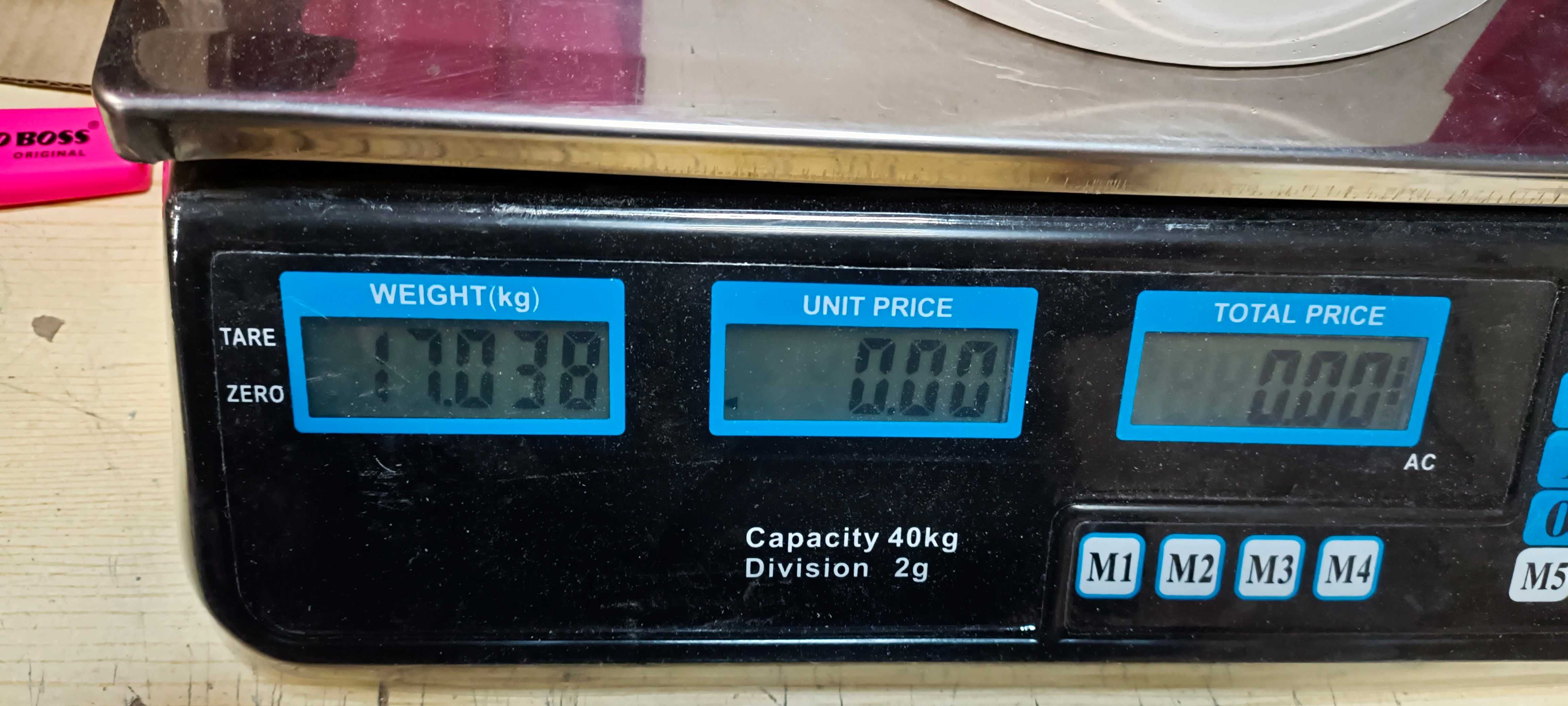 Sztanga 17 kg (domowej roboty, z betonu)