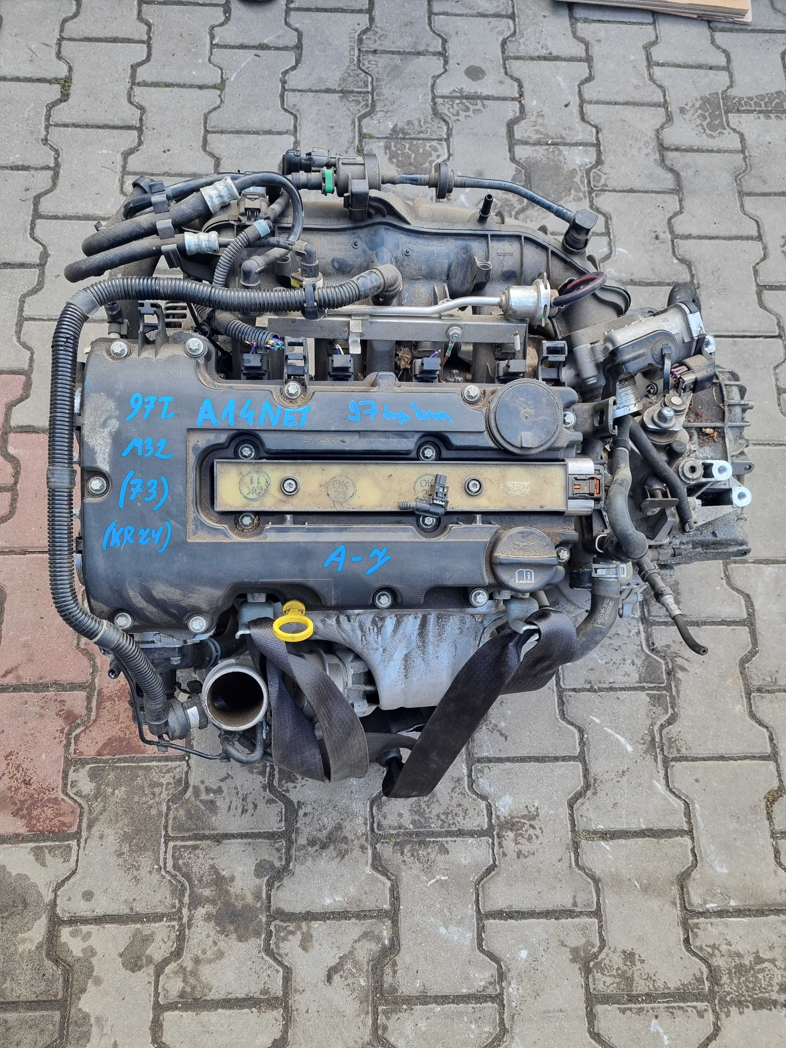 Opel Astra J Silnik Kompletny A14NET 97000KM Przebiegu