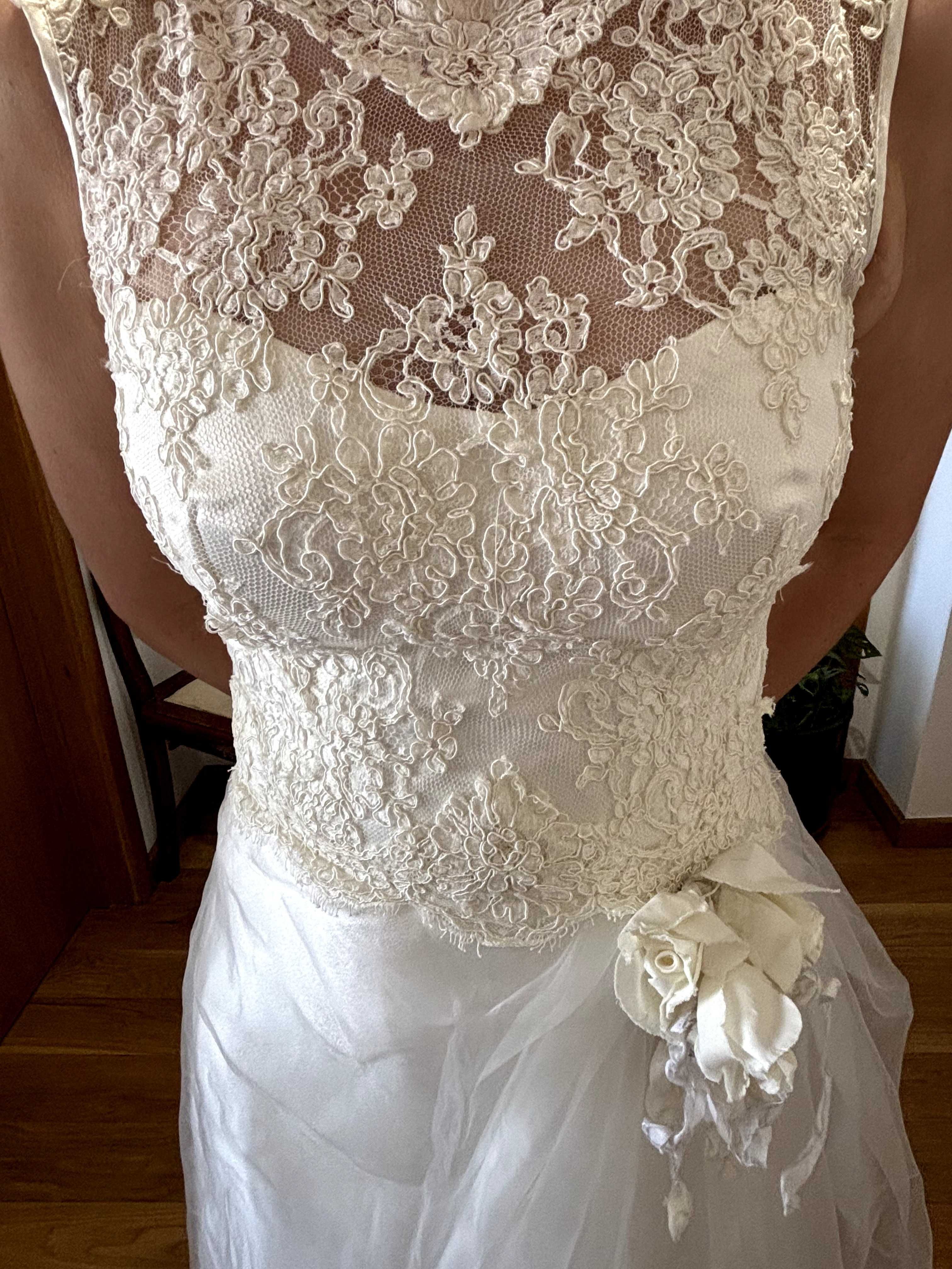 Vestido de noiva novo alta costura Made in Italy