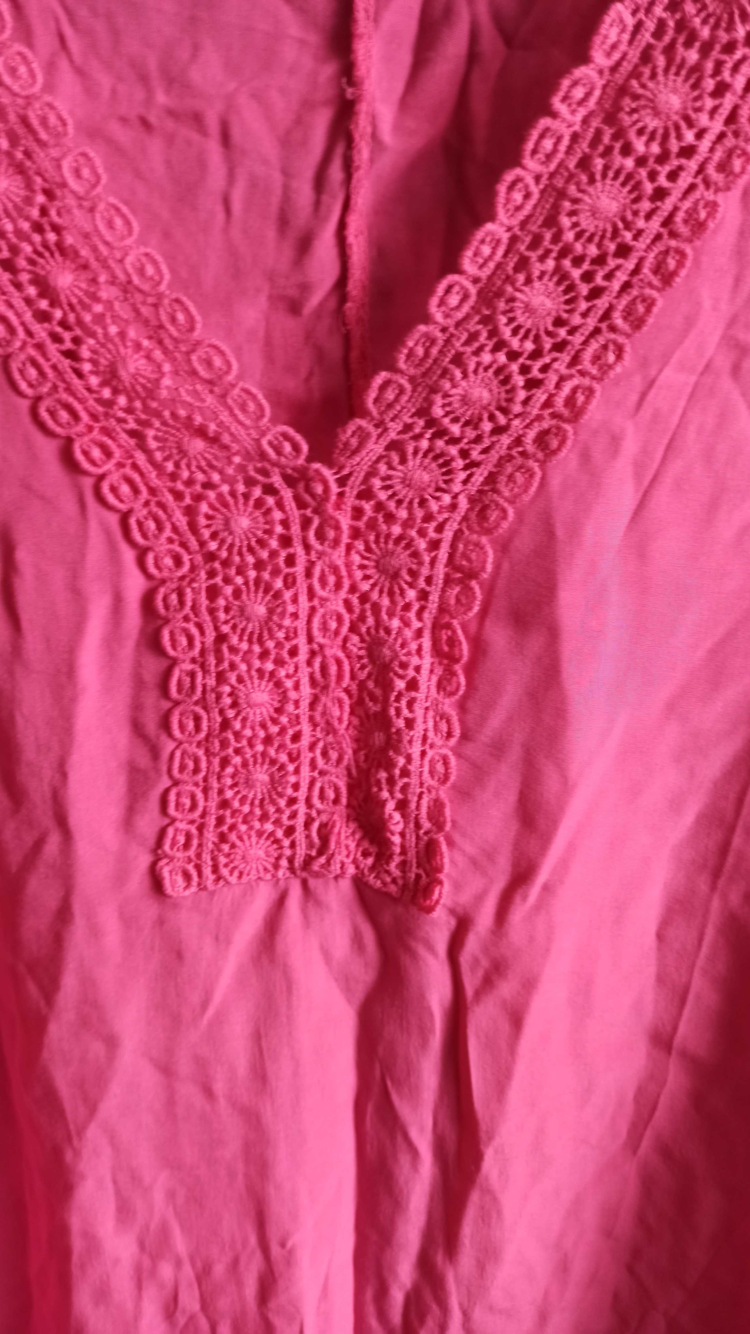 Różowa bluzka duży rozmiar
