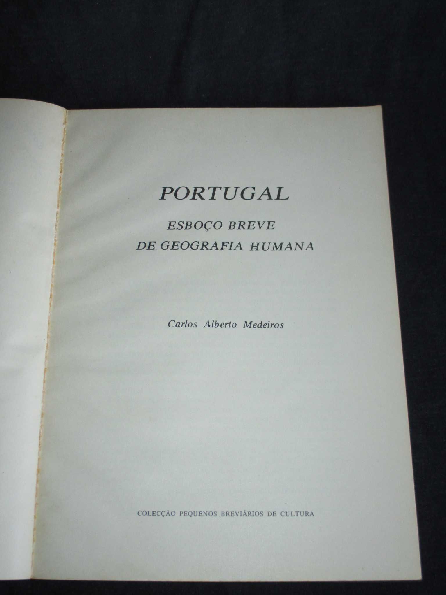 Livro Portugal Esboço Breve de Geografia Humana Carlos Medeiros