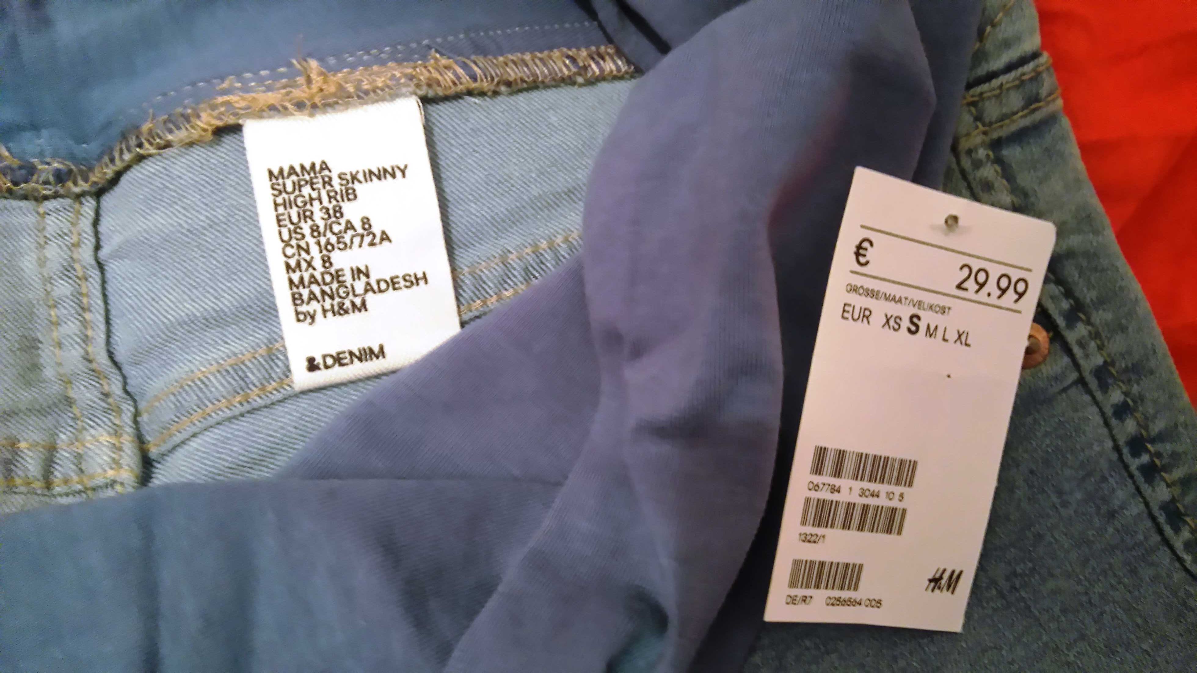 Нові штани джинси для вагітних H&M