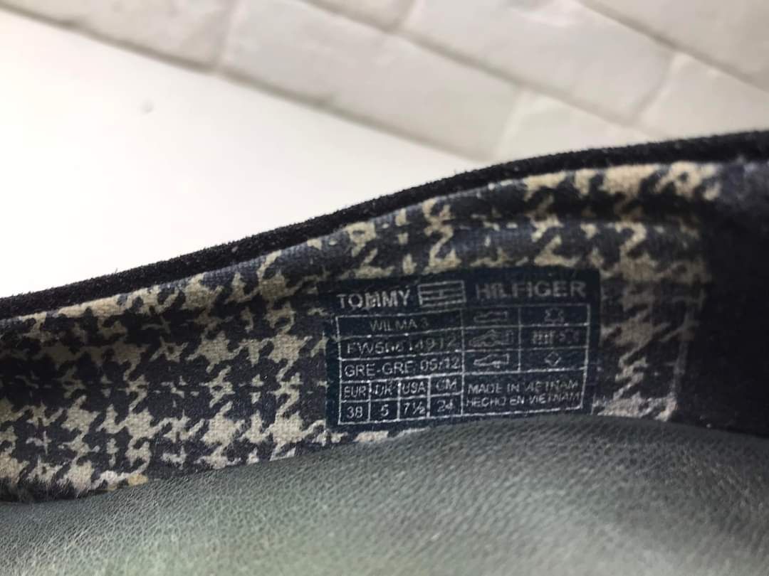 Czółenka skórzane Tommy Hilfiger Rozmiar 38