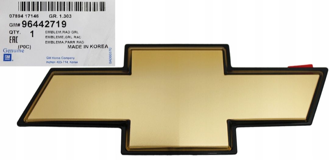 Emblemat znaczek przód chevrolet captiva