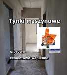 Tynki maszynowe , Gipsowe , Cementowo-Wapienne, Hybrydowe
