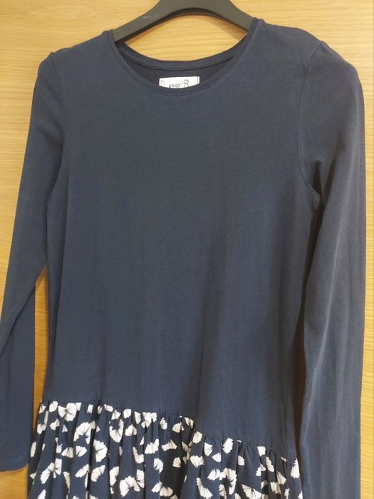 Vestido Duplo Efeito Marinho, 11A