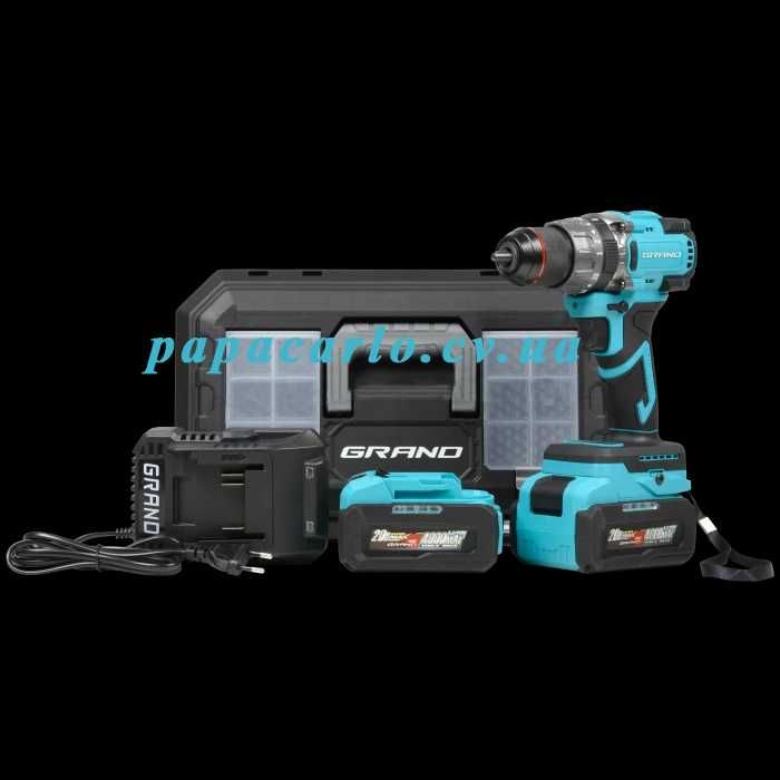 Акумуляторний дриль-шуруповерт Grand ДА-20/13 UBL HS 100Нм 1 або 2 АКБ