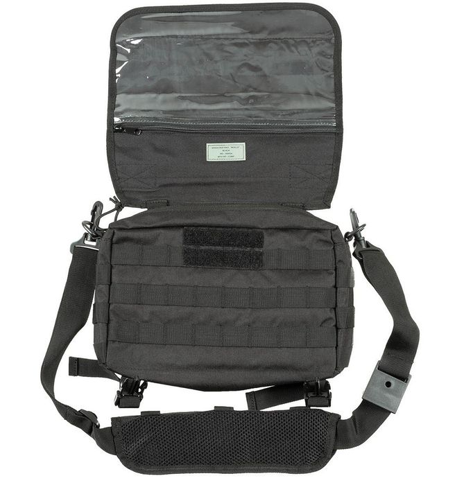 torba na ramię "molle" czarna