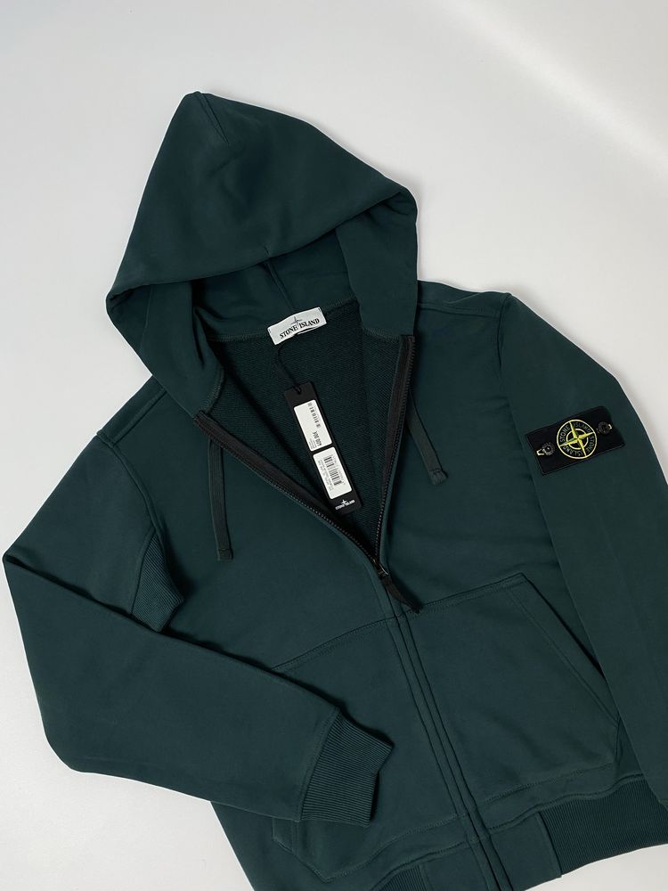Зип-худи Stone Island Зеленая Оригинал