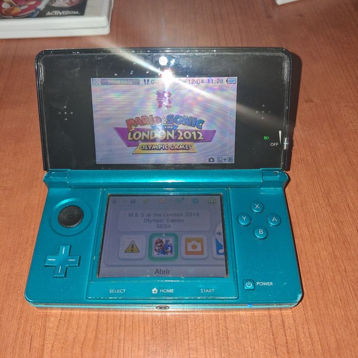 Nintendo 3DS Azul + 3 Jogos Originais + Carregador