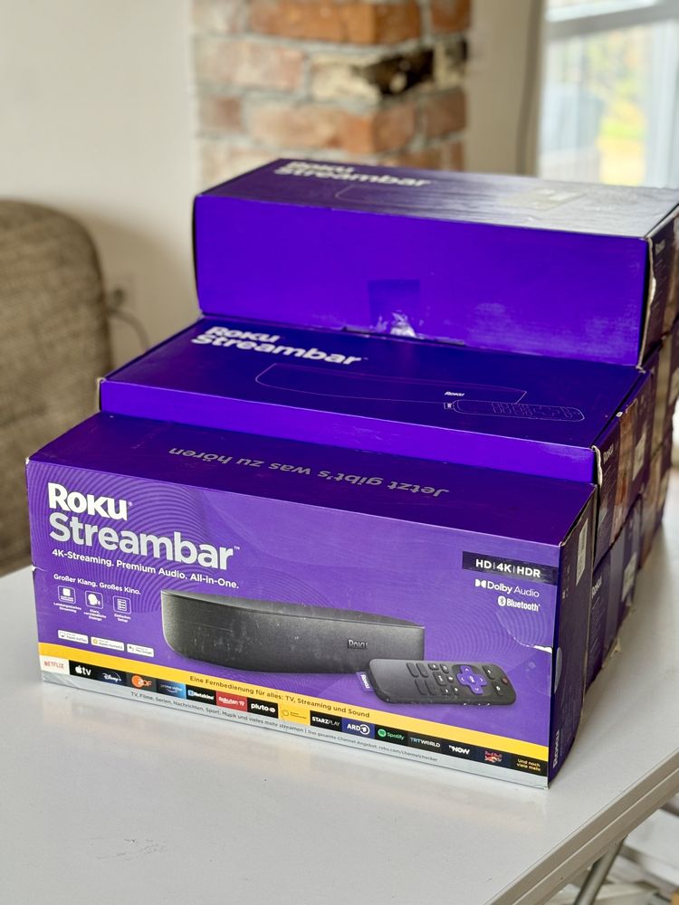 Саундбар Smart TV приставка Roku Streambar 4K HDR Streaming Device