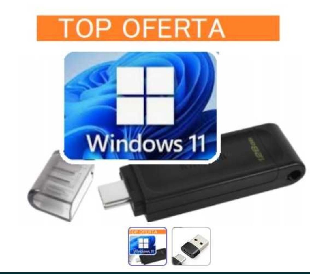 Instalator Windows 11 Pendrive 128gb Kingston starter nośnik startowy