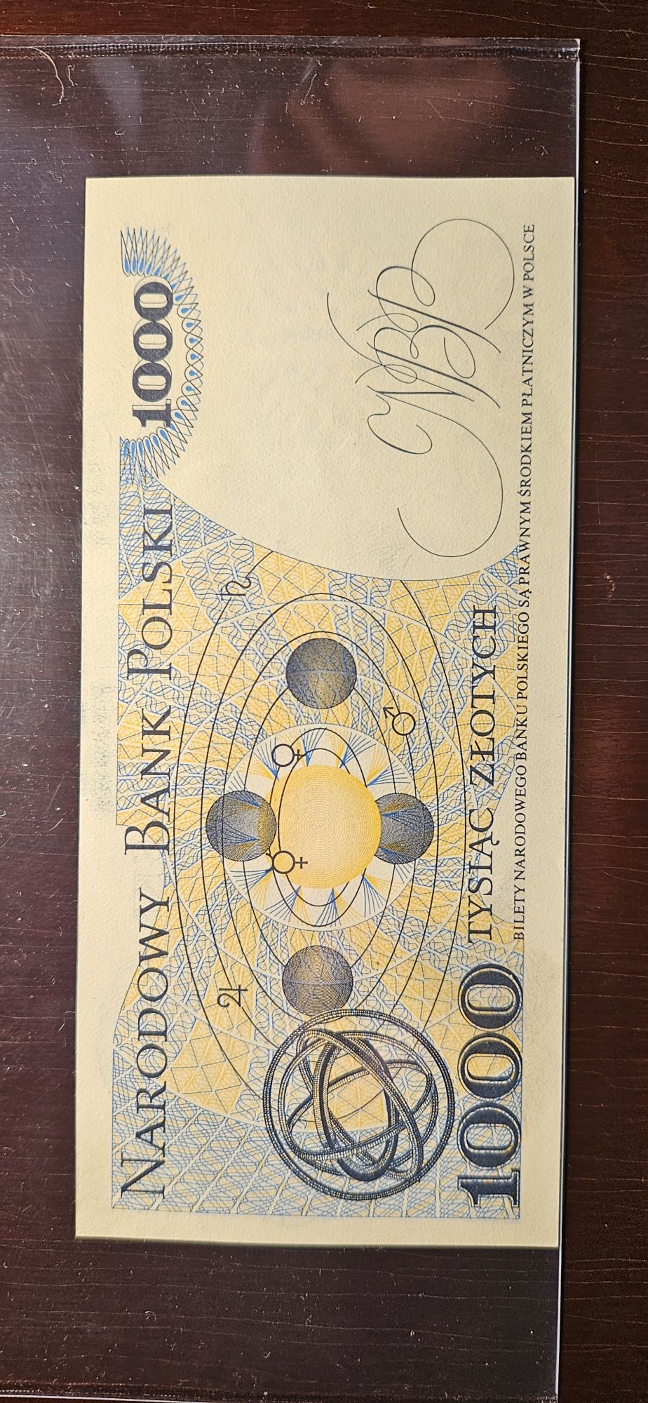 Banknot 1000 zł, rok 1975, seria E, stan UNC