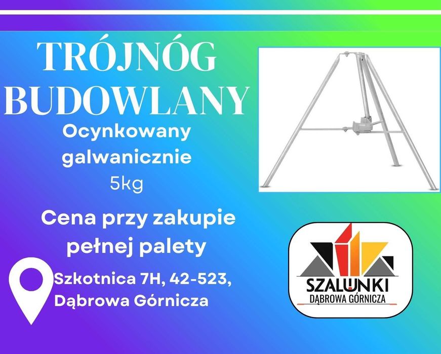 Trójnóg budowlany statyw wspornik budowlany stojak