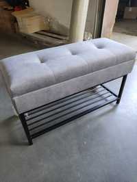 Pufa ławka z pojemnikiem metalowa loft Glamour industrial
