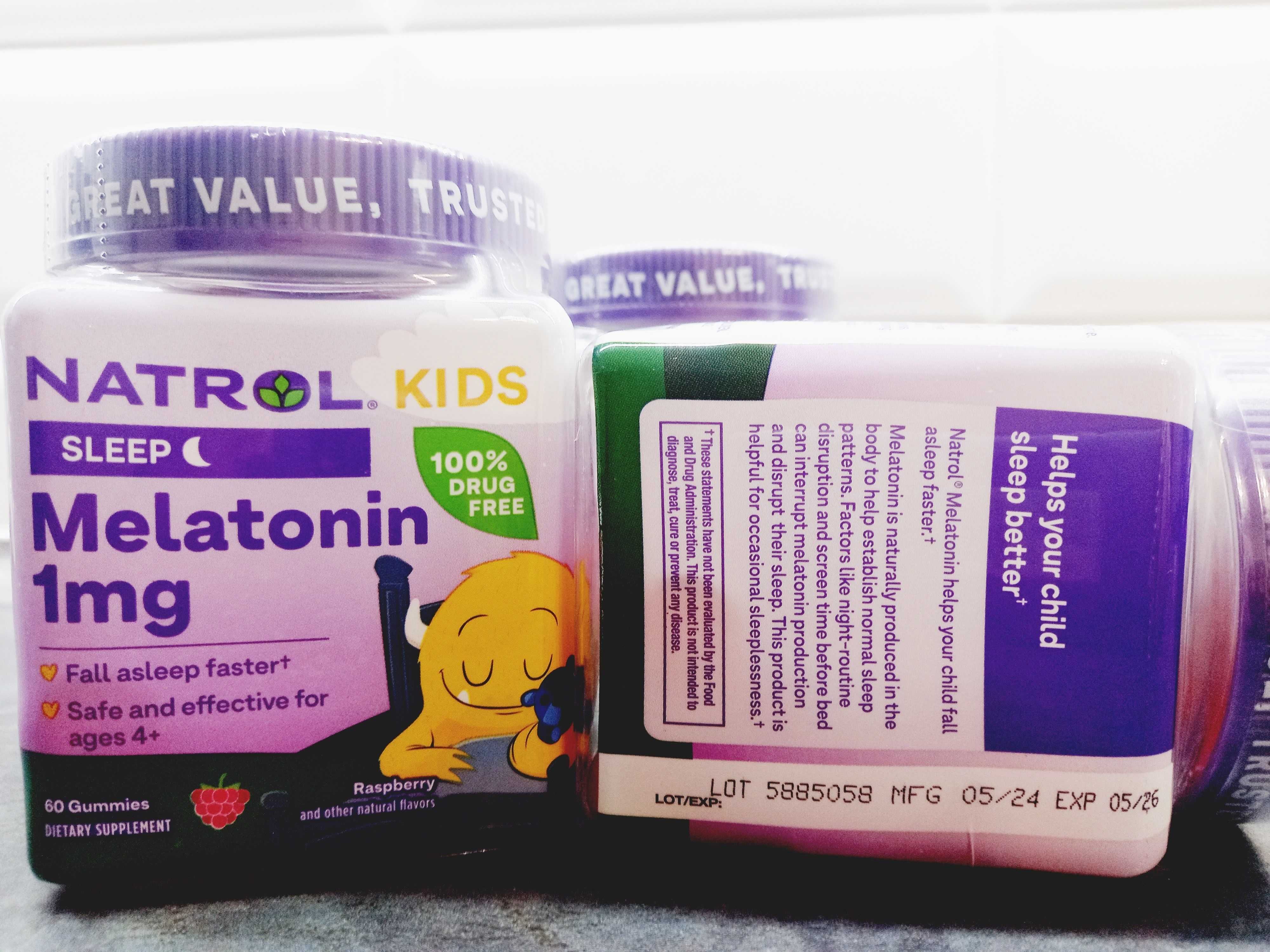 Natrol, Kids Melatonin 1 мг Gummies (60 жев.таб.), мелатонин для детей