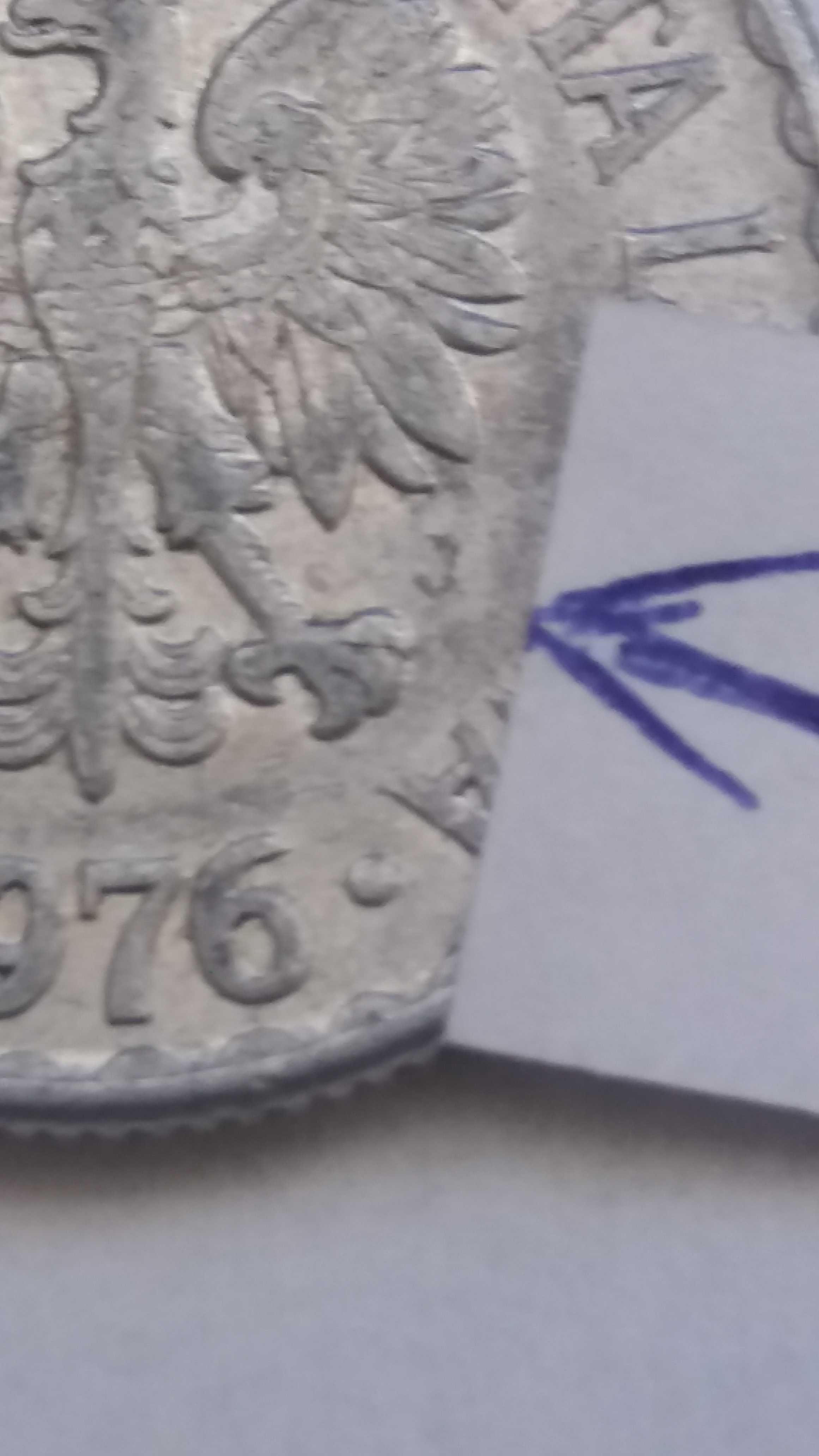 oM M098, starocie wyprzedaż  1 zł złoty 1976 Polska z literą J