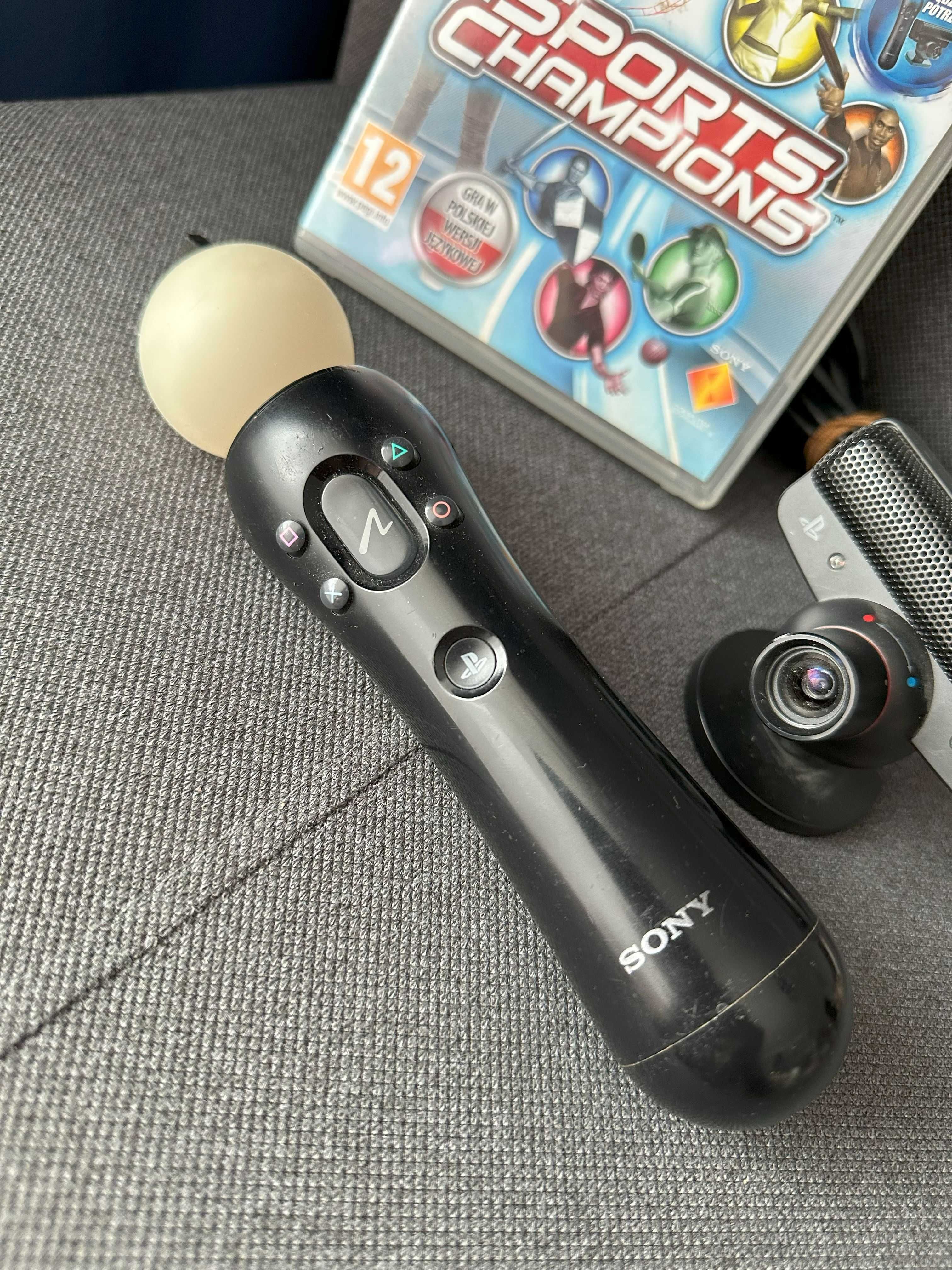Zestaw kontrolera PS Move + kamera PS Eye + Sports Champions PL