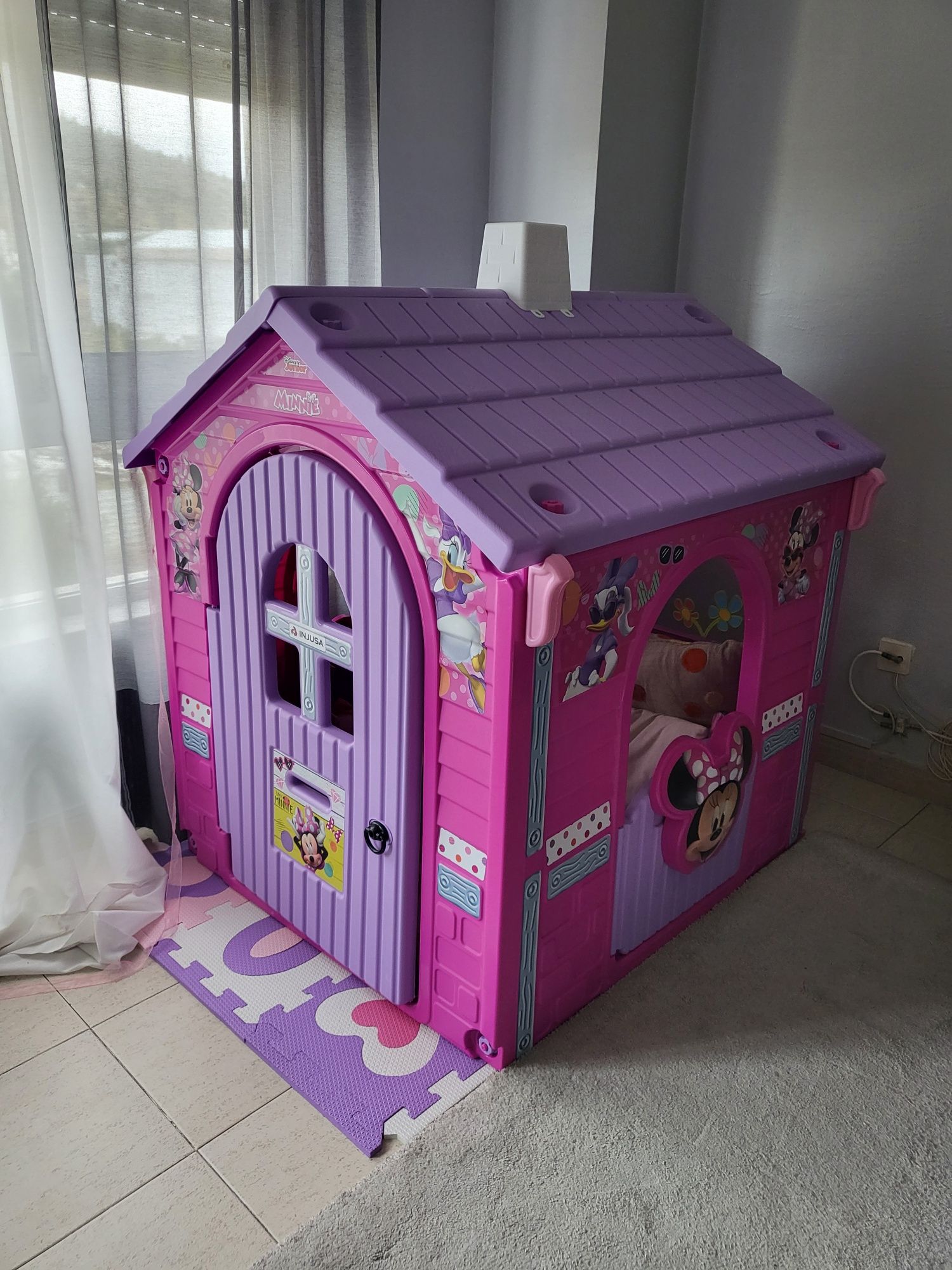 Casa de brincar minnie  jardim
