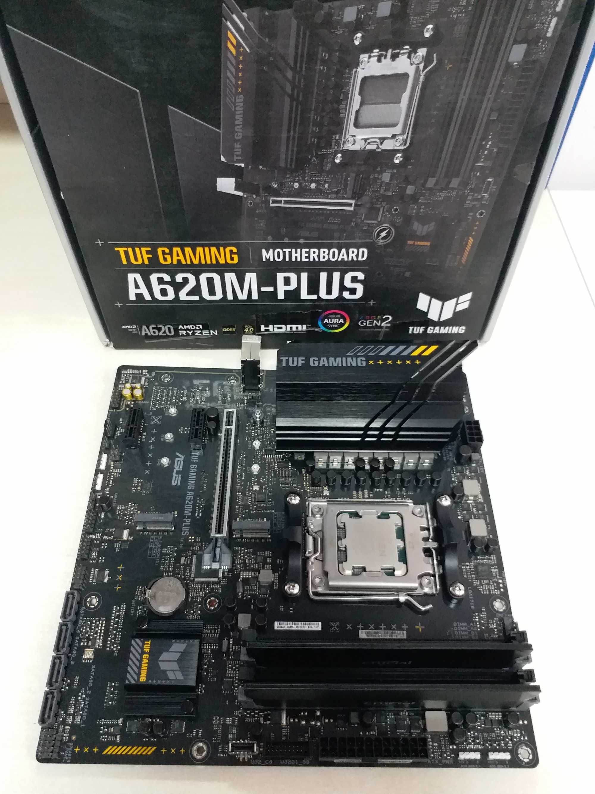 Комплект: Asus TUF A620M-Plus+Ryzen 5 7500F 6x3,7(5,0)Ghz+DDR5 32Gb