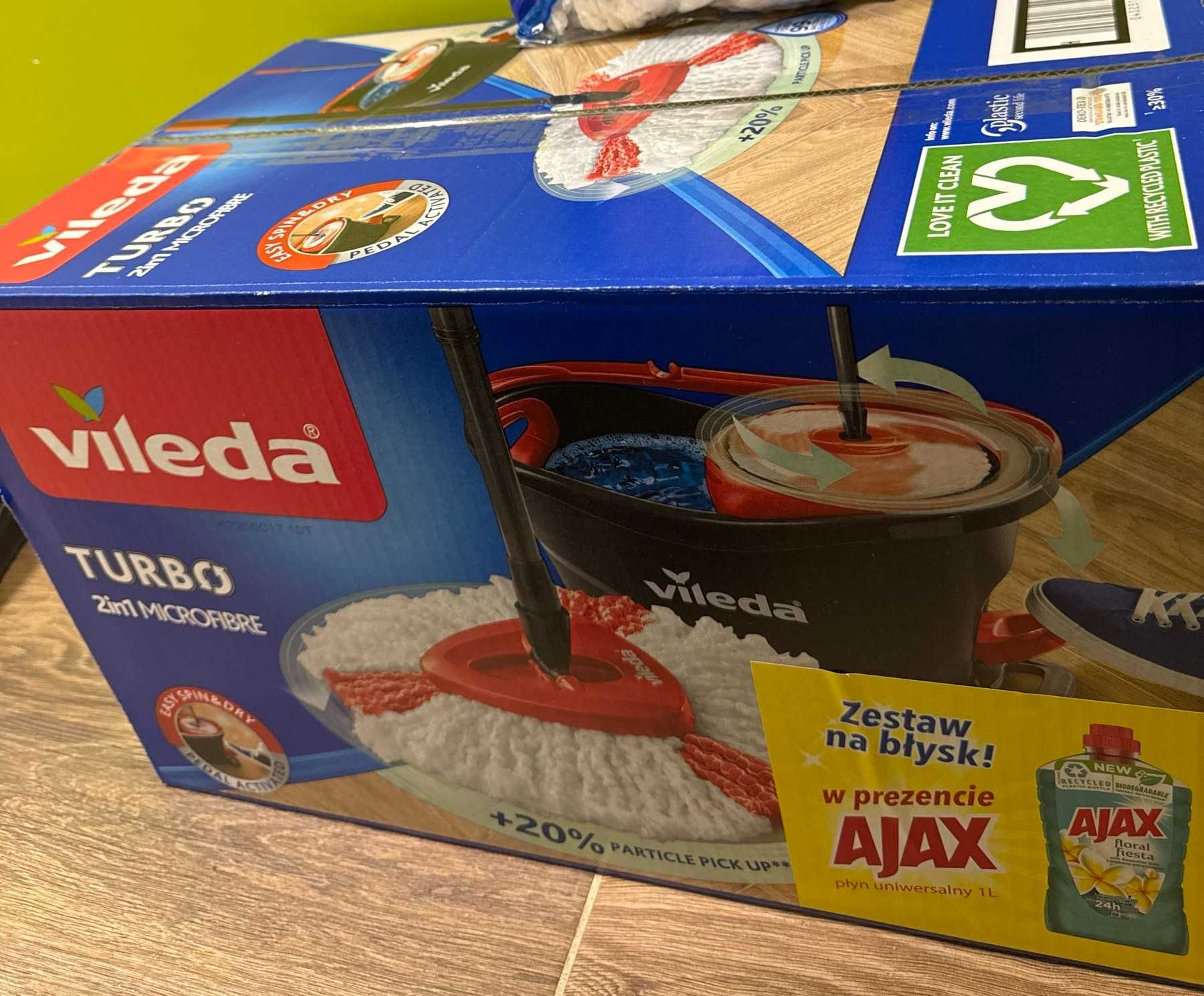 MOP Vileda Turbo 2in1 + Płyn 1 Litr w Prezencie (Tylko Wrocław)