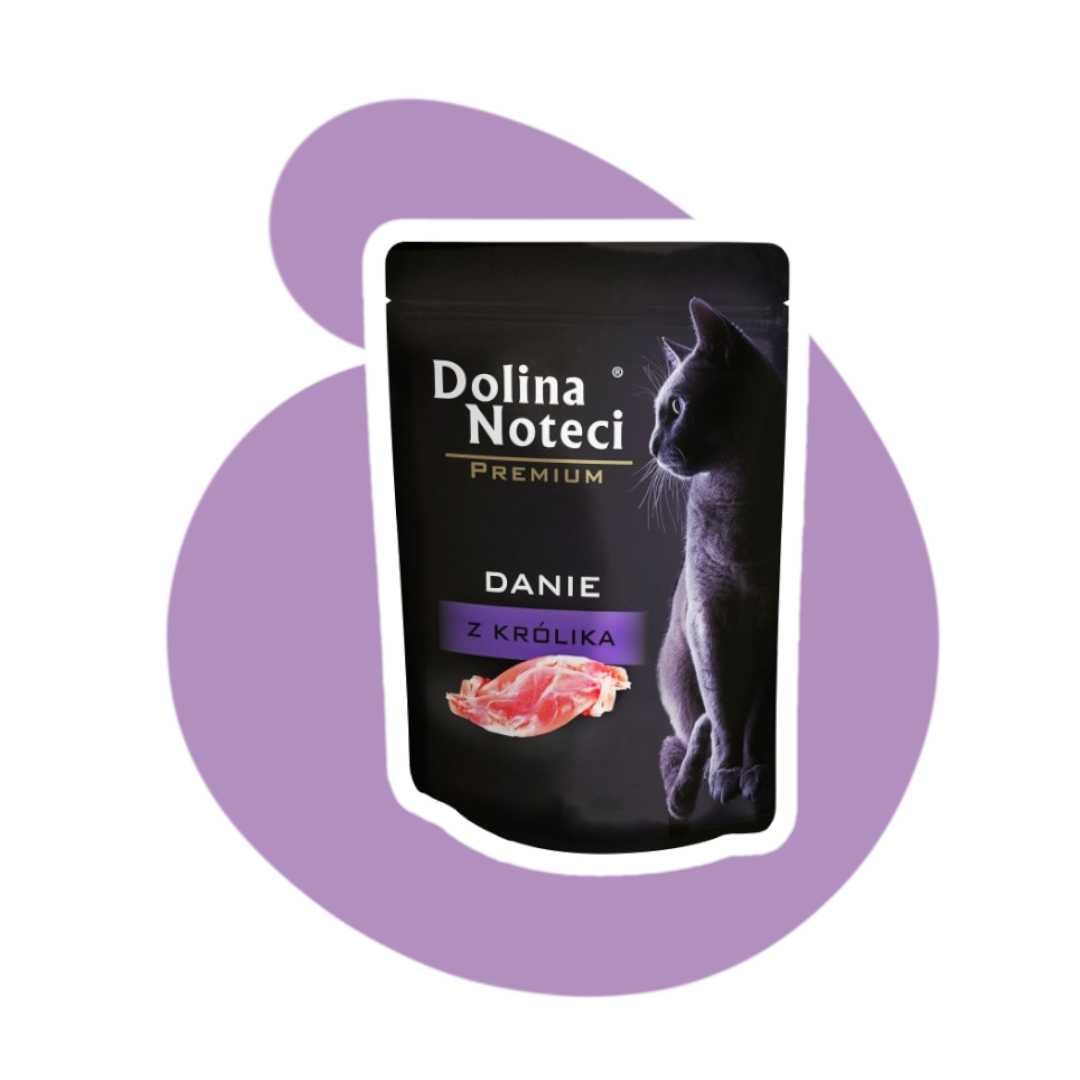 Dolina Noteci Danie z królika 10x85g Karma mokra dla kota