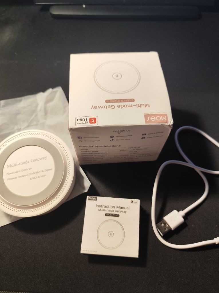 Bramka Hub Moes Tuya Zigbee, BLE,
