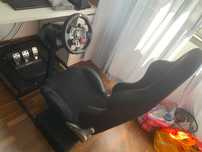 Logitech - Volante G29 com pedais e estrutura com cadeira Race Sport